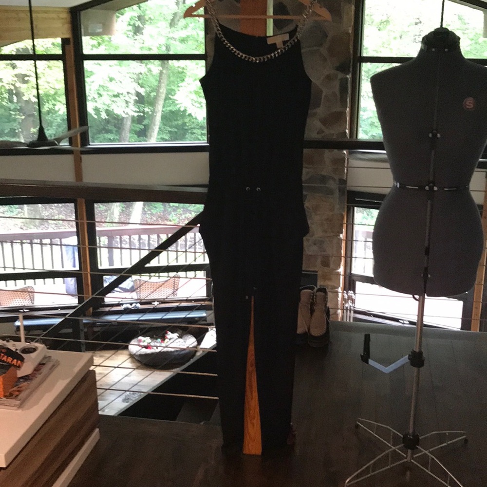 MICHAEL Kors black and silver jumpsuit XS